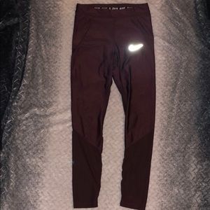 Maroon Nike Running Legging